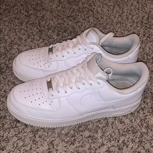 White Nike Air Force 1s